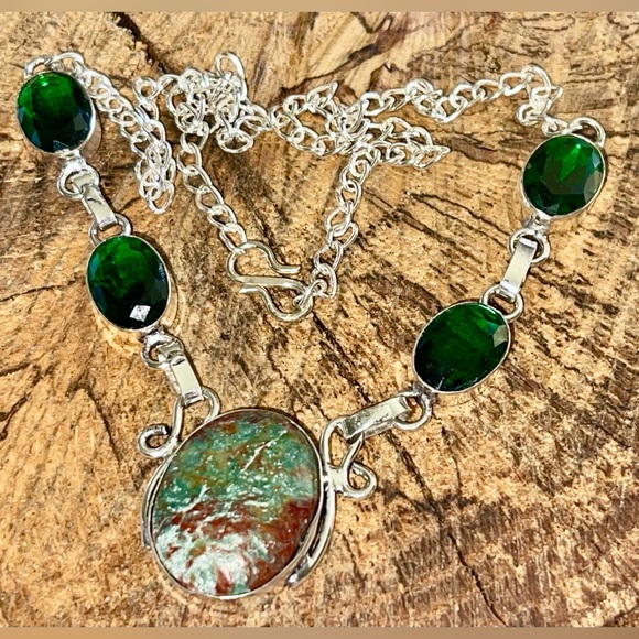 Chrysocolla Pendant Necklace - Picture 8 of 11